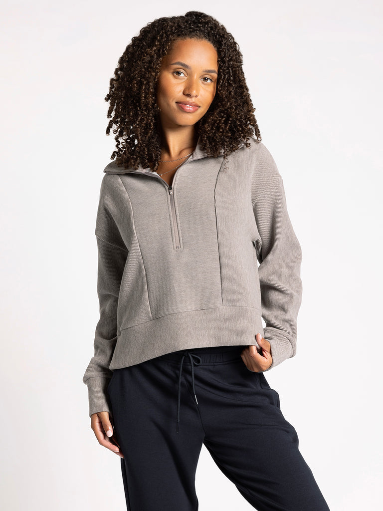 In A Hurry Sweatshirt Clothing Thread & Supply Taupe S 