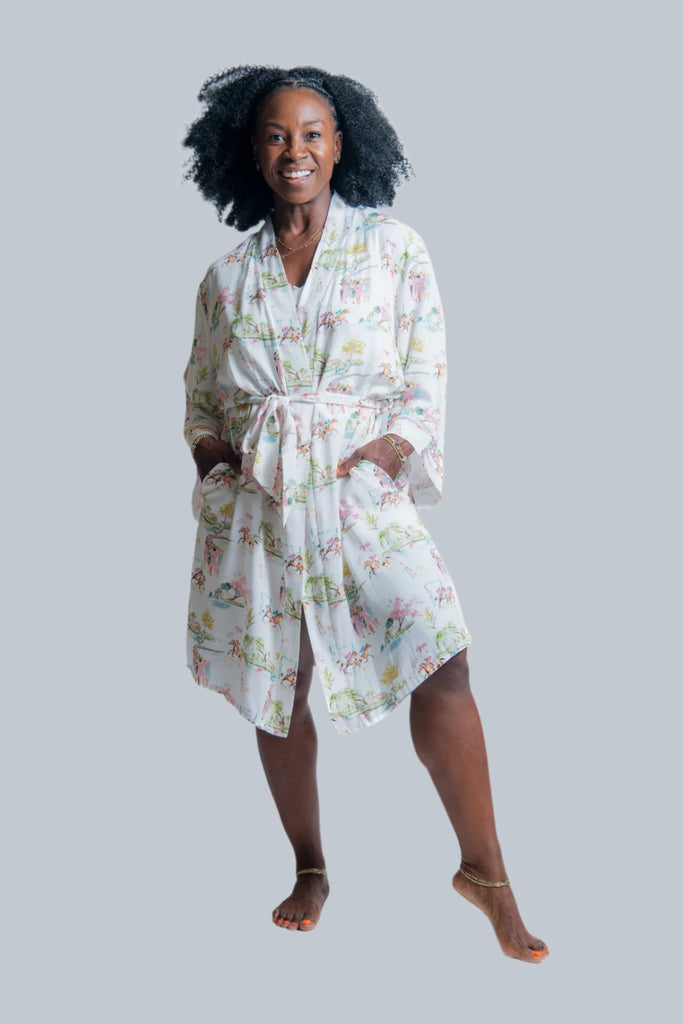 Day At The Races Robe Clothing Peacocks & Pearls Lexington