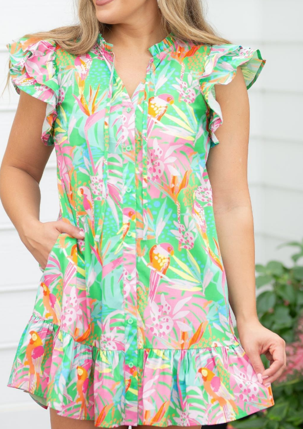 In The Trees Abby Dress Clothing Peacocks & Pearls Lexington   