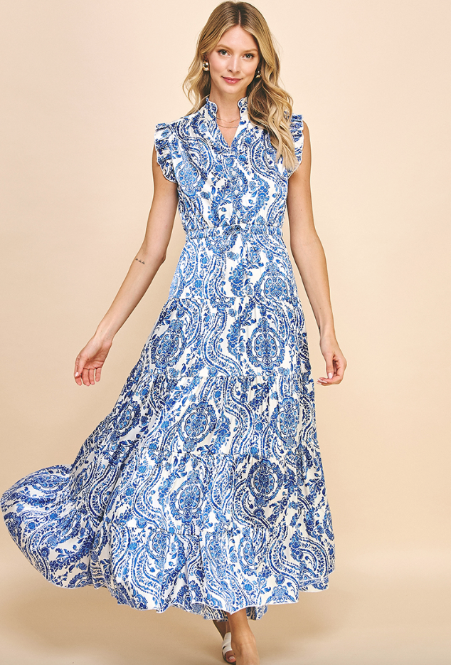 Sunday Stroll Maxi Dress Clothing Peacocks & Pearls Lexington   