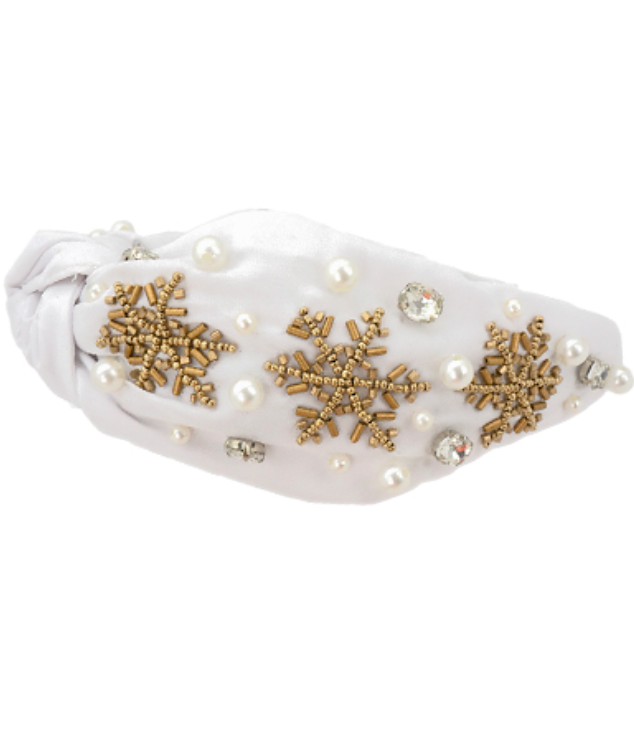 Snowflake Headband Accessory Golden Stella   