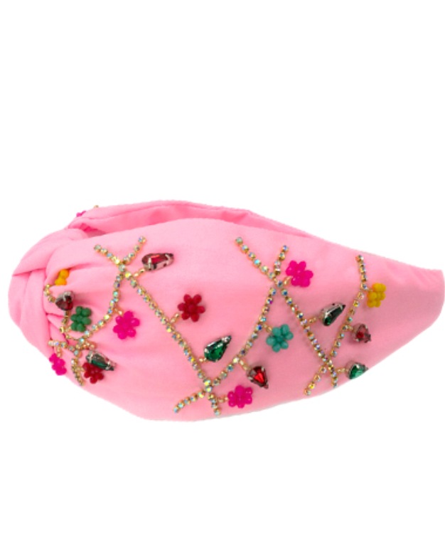 Pink Christmas Ornament Headband Accessory Golden Stella   