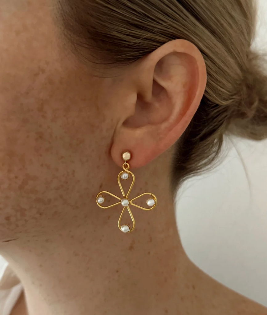 Charlotte Cross Earrings Jewelry ALV Jewels   