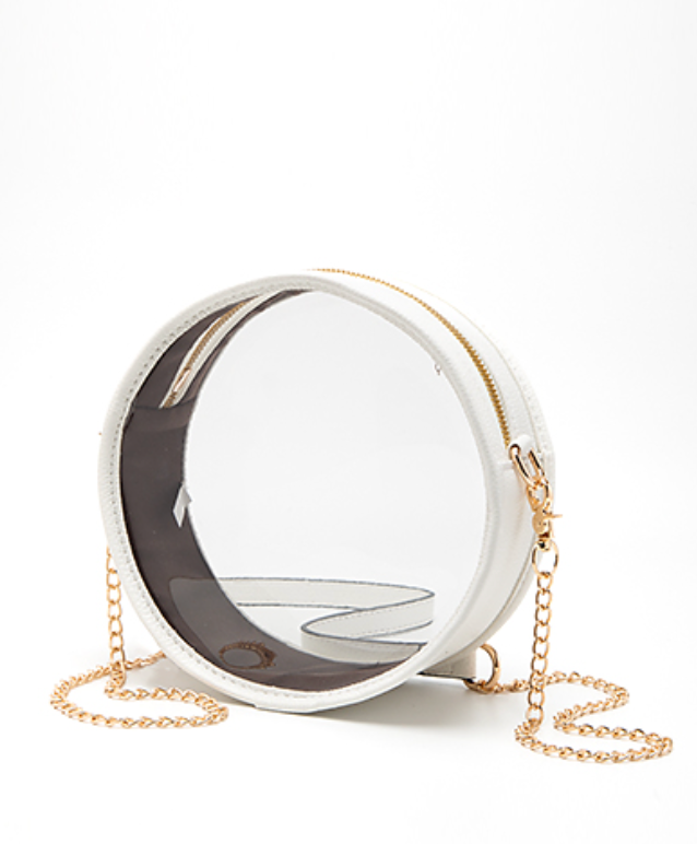 Round Clear Crossbody Peacocks Pearls Lexington