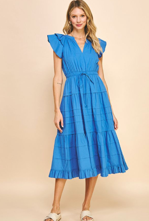 By The Shore Midi Dress Clothing Pinch   