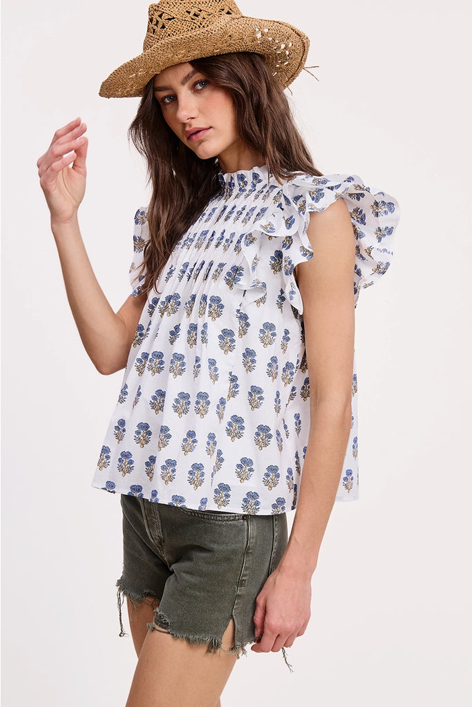 Morning Bloom Top Clothing Peacocks & Pearls Lexington