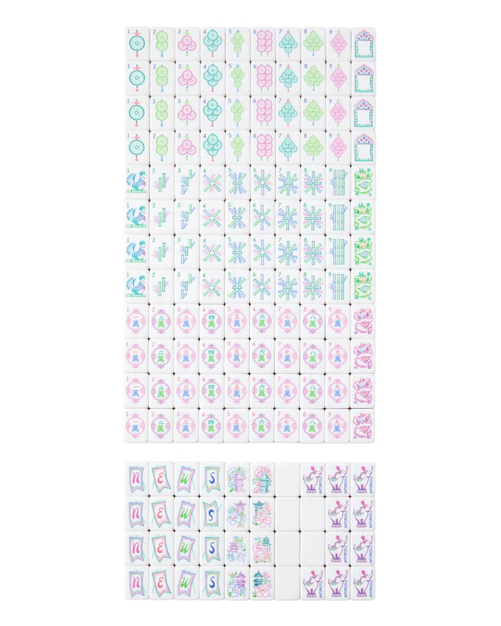 Mahjong Lex Mahjong Tiles – Peacocks & Pearls Lexington