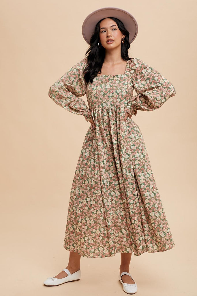 Fallin Florals Maxi Dress Clothing Peacocks & Pearls Lexington   