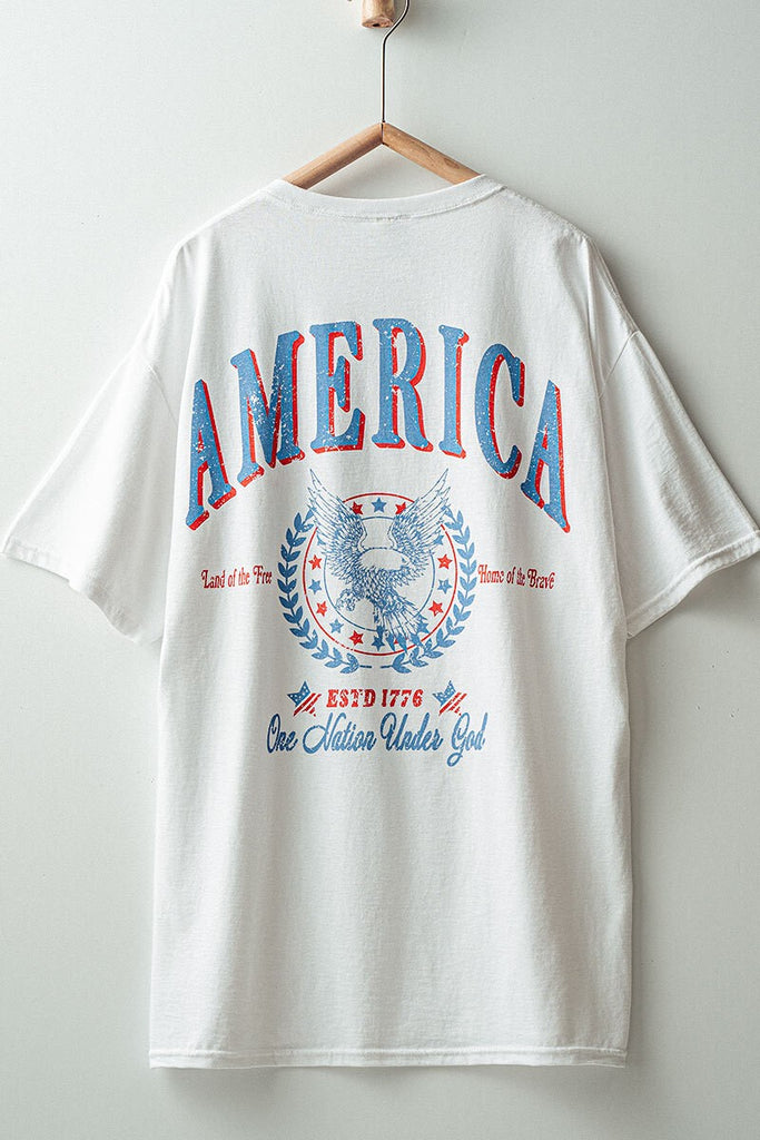 July Fourth Graphic Tee Clothing Peacocks & Pearls Lexington   