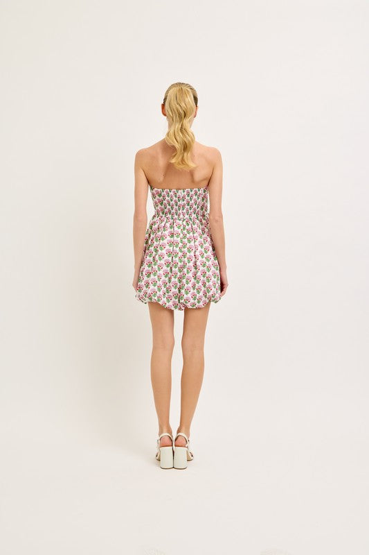 Blossom Belle Strapless Dress Clothing Peacocks & Pearls Lexington