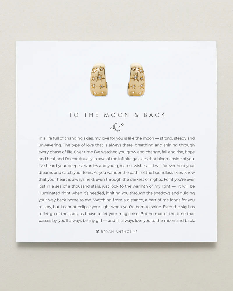 To The Moon & Back Earrings  Bryan Anthonys   