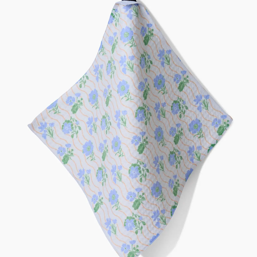 Luxe Washcloth Home Peacocks & Pearls Lexington Morning Wave