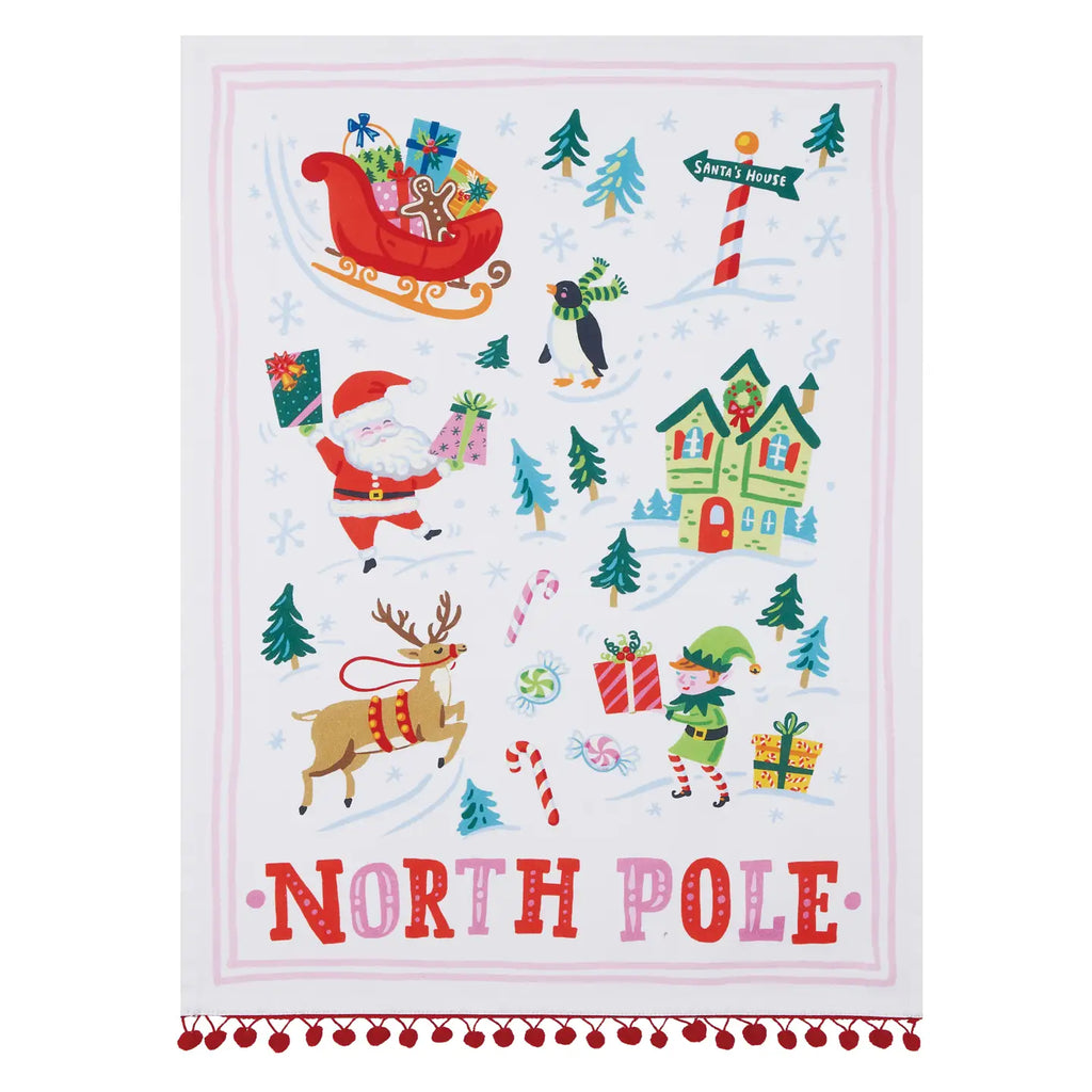 North Pole Kitchen Towel Accessory Peacocks & Pearls Lexington   