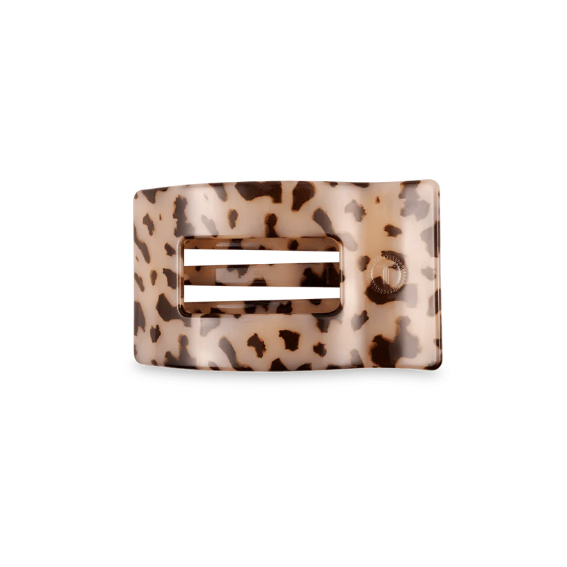 Small Flat Rectangular Hair Clip Accessory Peacocks & Pearls Lexington Blonde Tortoise