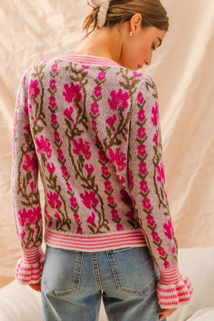 In Full Bloom Sweater Clothing Peacocks & Pearls Lexington