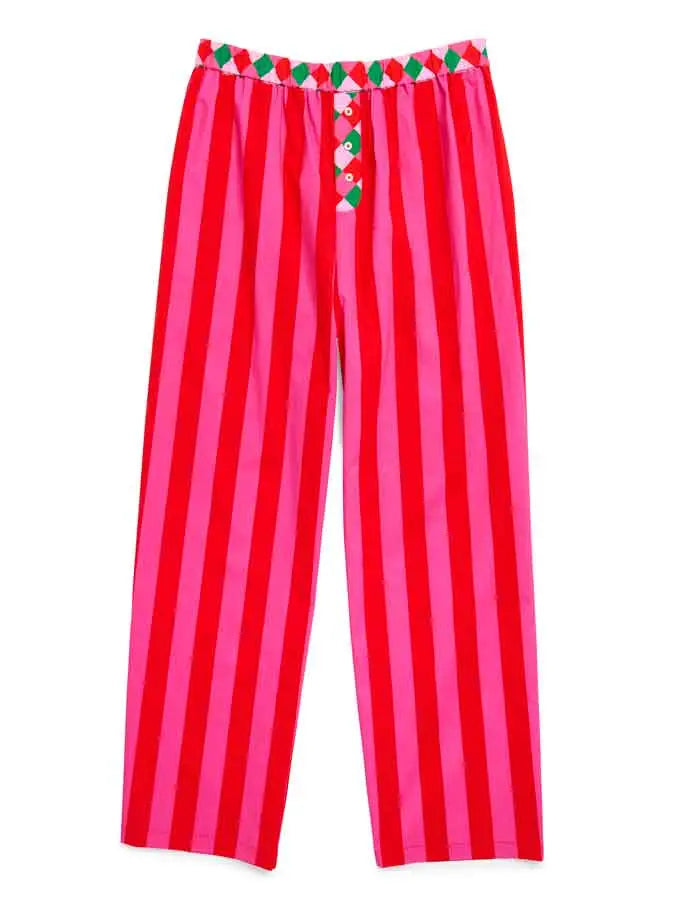 Festive Stripe Boxer Pant Clothing Peacocks & Pearls Lexington