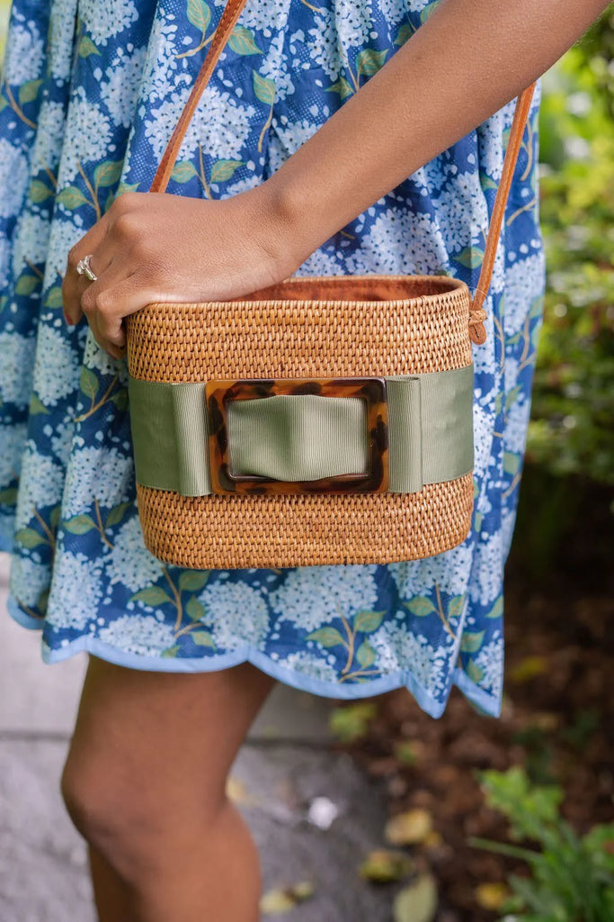 Charlotte Small Buckle Bag Purse Peacocks & Pearls Lexington