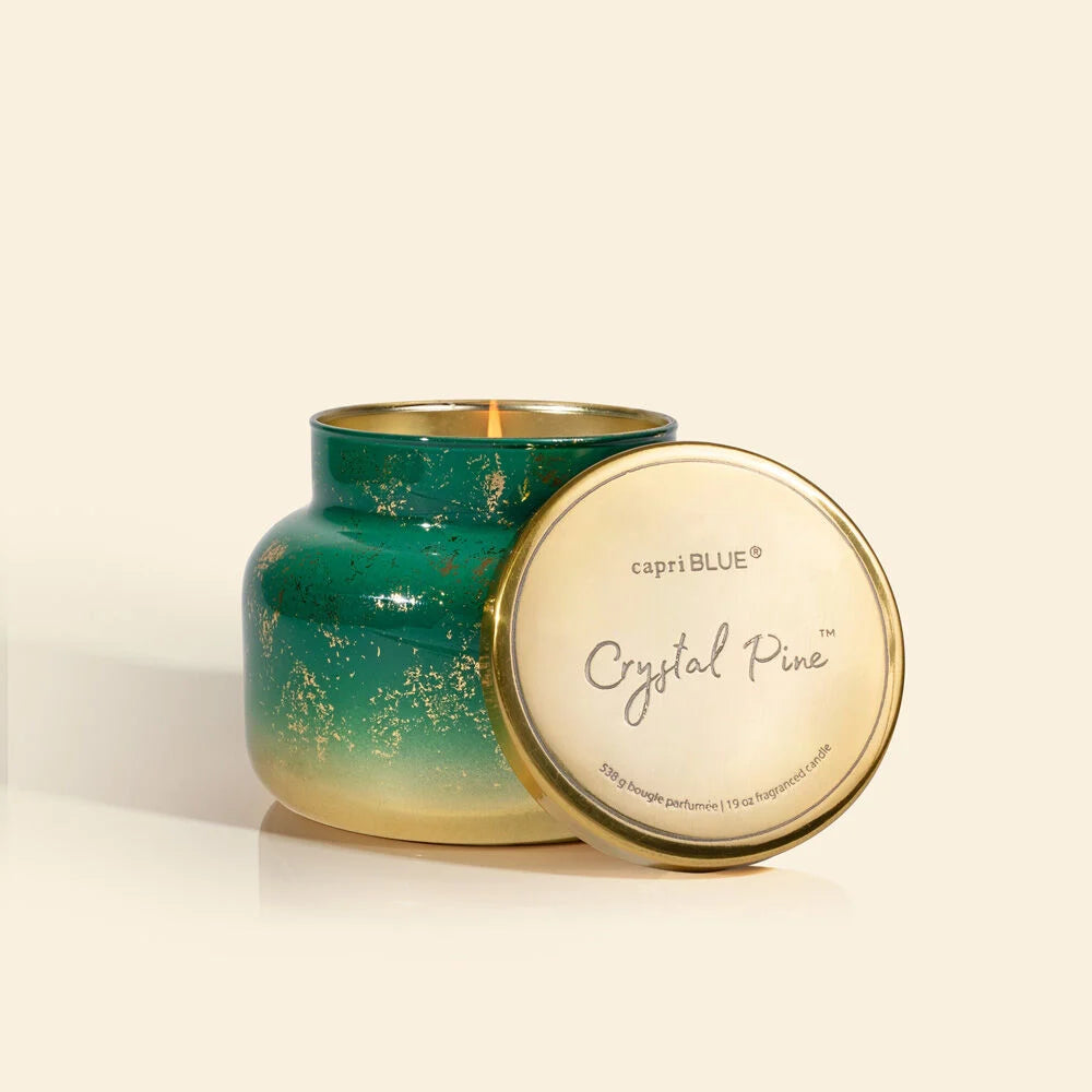 Crystal Pine Glimmer Candle Home Peacocks & Pearls Lexington   