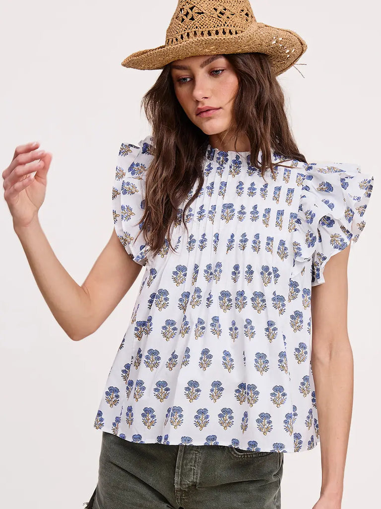 Morning Bloom Top Clothing Peacocks & Pearls Lexington