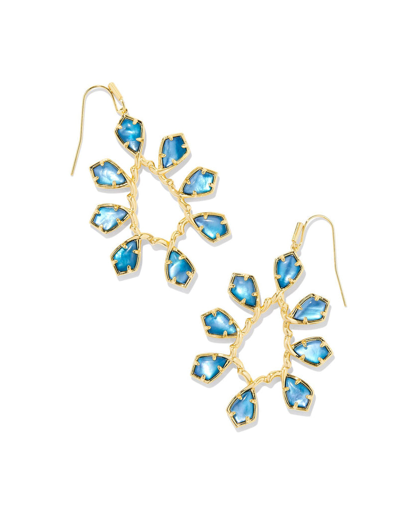 Camry Open Frame Earring Jewelry Peacocks & Pearls Lexington Blue  