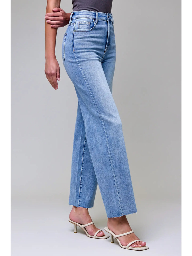 Logan High Rise Dad Jean Clothing Hidden