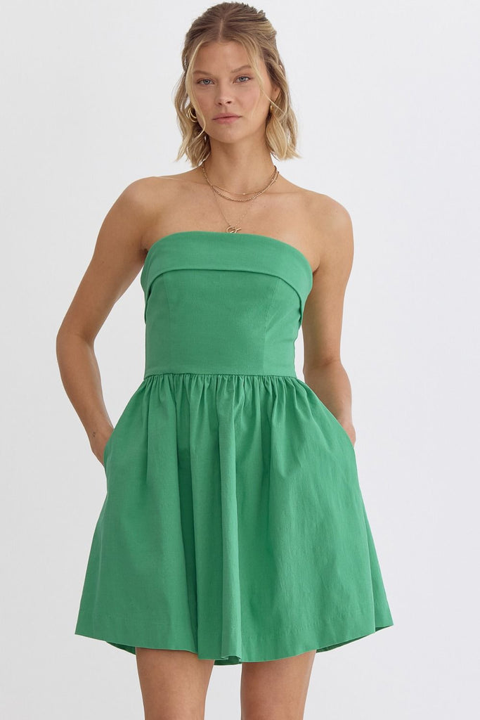 Lucky Charm Strapless Dress Clothing Peacocks & Pearls Lexington   