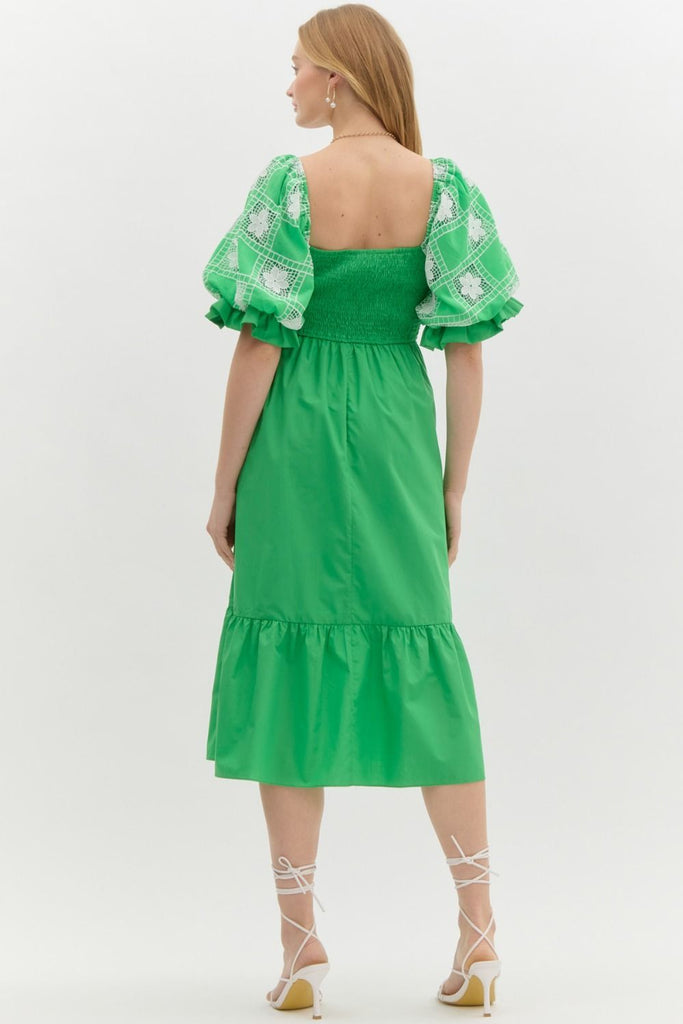 Lush Bloom Midi Dress Clothing Peacocks & Pearls Lexington