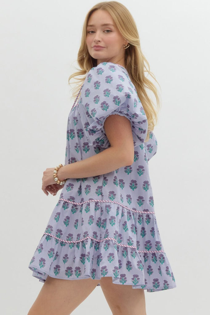 Sweet Lavender Bloom Dress Clothing Peacocks & Pearls Lexington