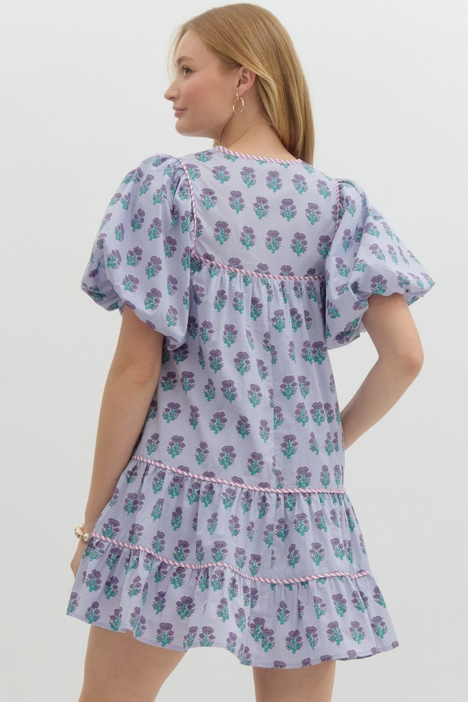 Sweet Lavender Bloom Dress Clothing Peacocks & Pearls Lexington