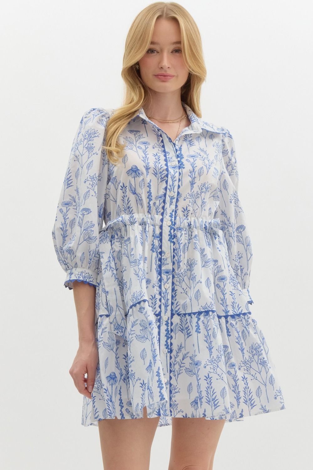 Blue Floral Dream Dress Peacocks & Pearls Lexington Blue Floral Dream Dress Peacocks & Pearls Lexington