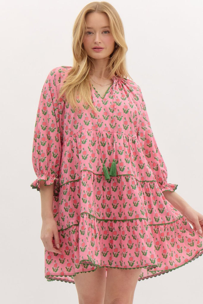 Blooming Aura Dress Clothing Peacocks & Pearls Lexington Pink S