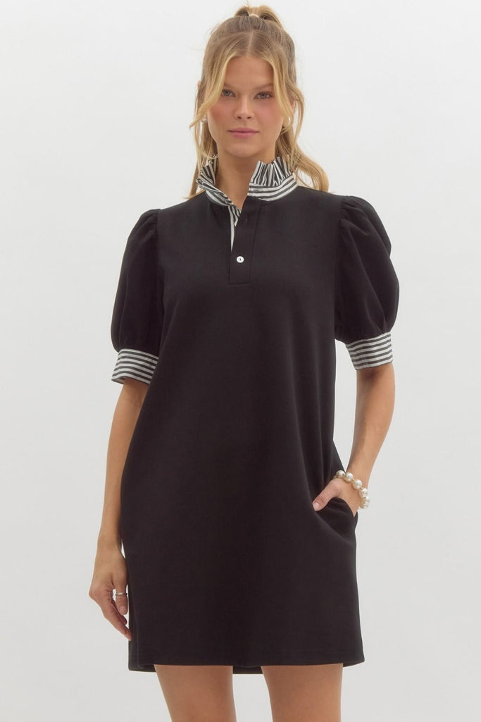Playful Polo Dress Clothing Peacocks & Pearls Lexington Black S