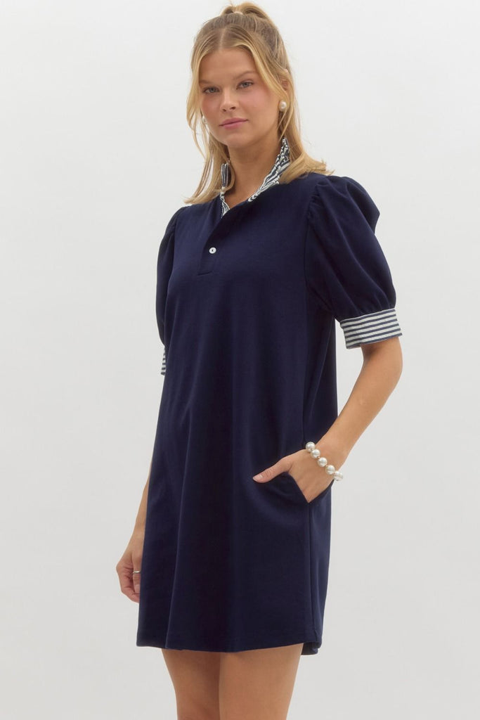 Playful Polo Dress Clothing Peacocks & Pearls Lexington Navy S