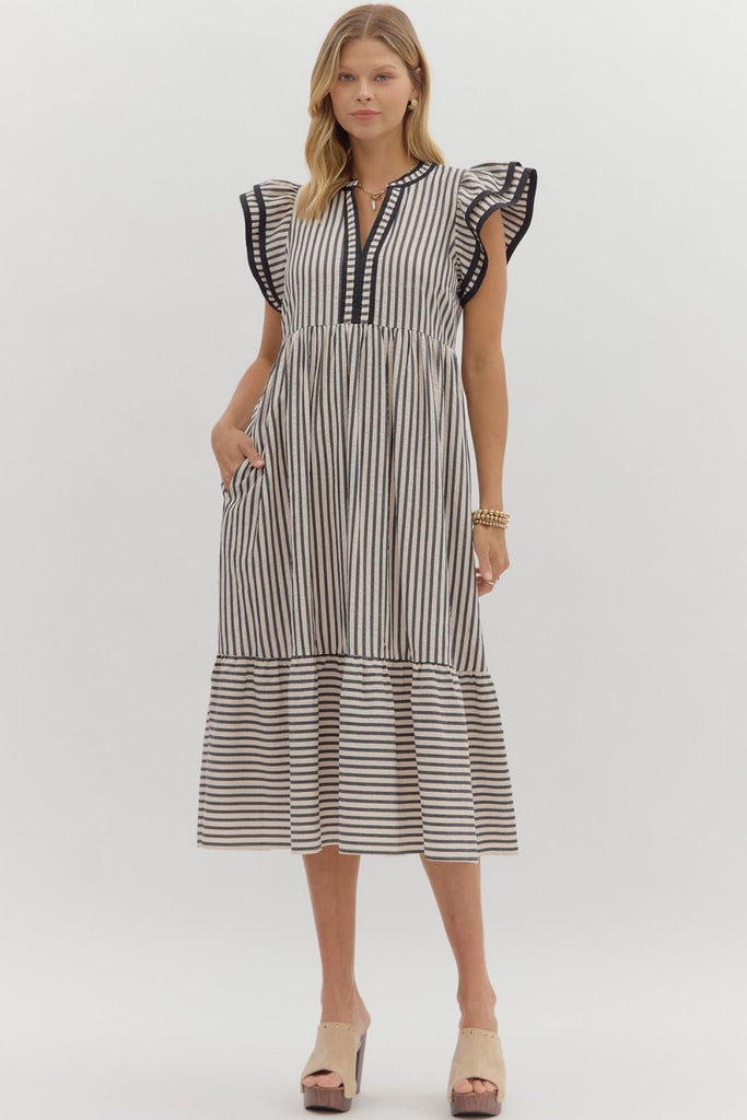 The Metro Midi Dress Clothing Peacocks & Pearls Lexington