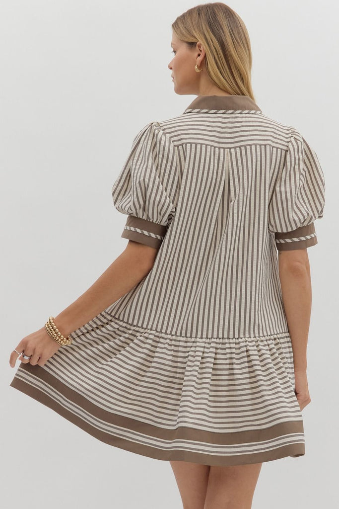 Mocha Mousse Dress Clothing Peacocks & Pearls Lexington