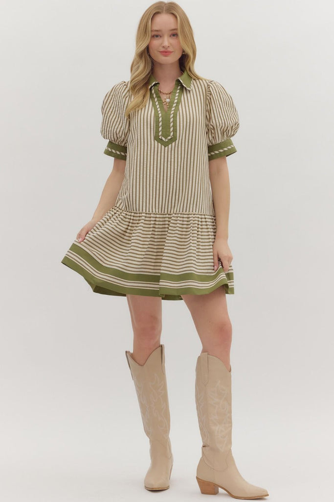The Harvest Stripes Dress Clothing Peacocks & Pearls Lexington