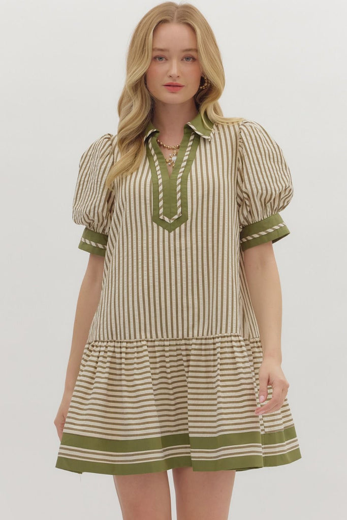 The Harvest Stripes Dress Clothing Peacocks & Pearls Lexington
