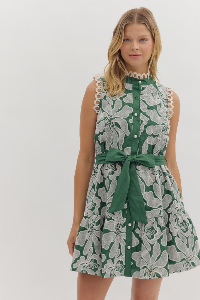 Hidden Grove Short Dress Clothing Peacocks & Pearls Lexington