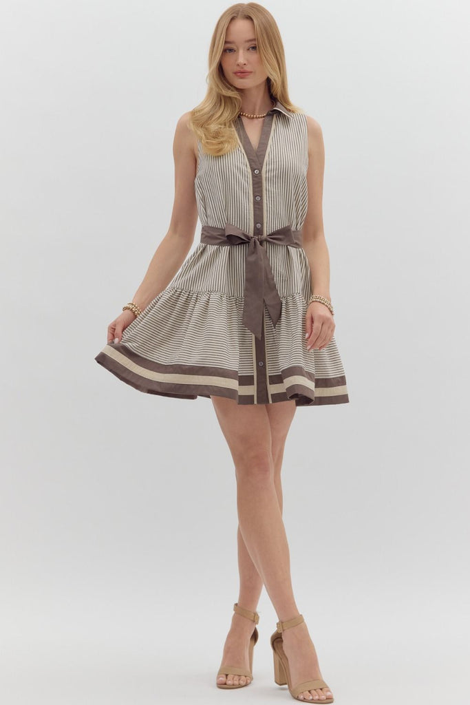 Mocha Muse Dress Clothing Peacocks & Pearls Lexington