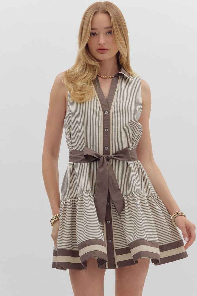 Mocha Muse Dress Clothing Peacocks & Pearls Lexington