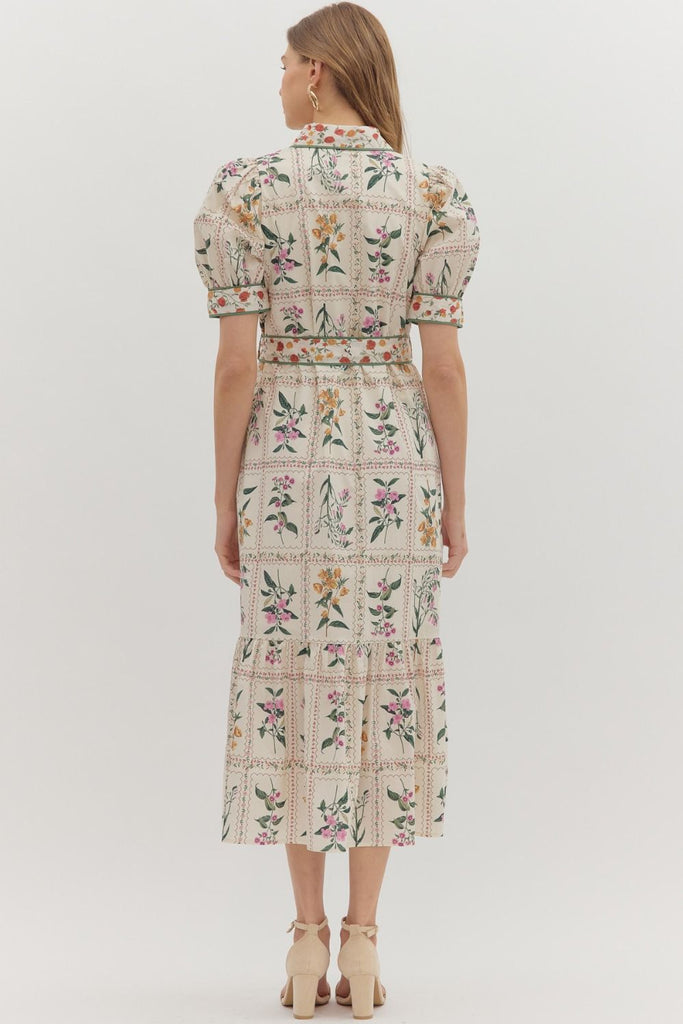 Wildflower Canvas Maxi Dress Clothing Peacocks & Pearls Lexington