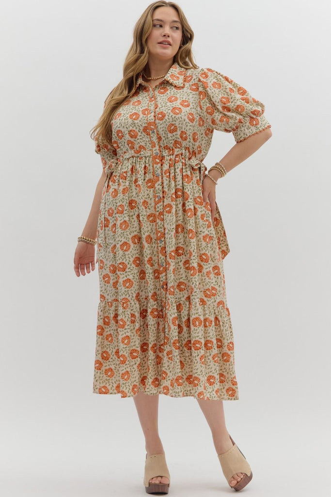 Harvest Midi Dress Clothing Peacocks & Pearls Lexington