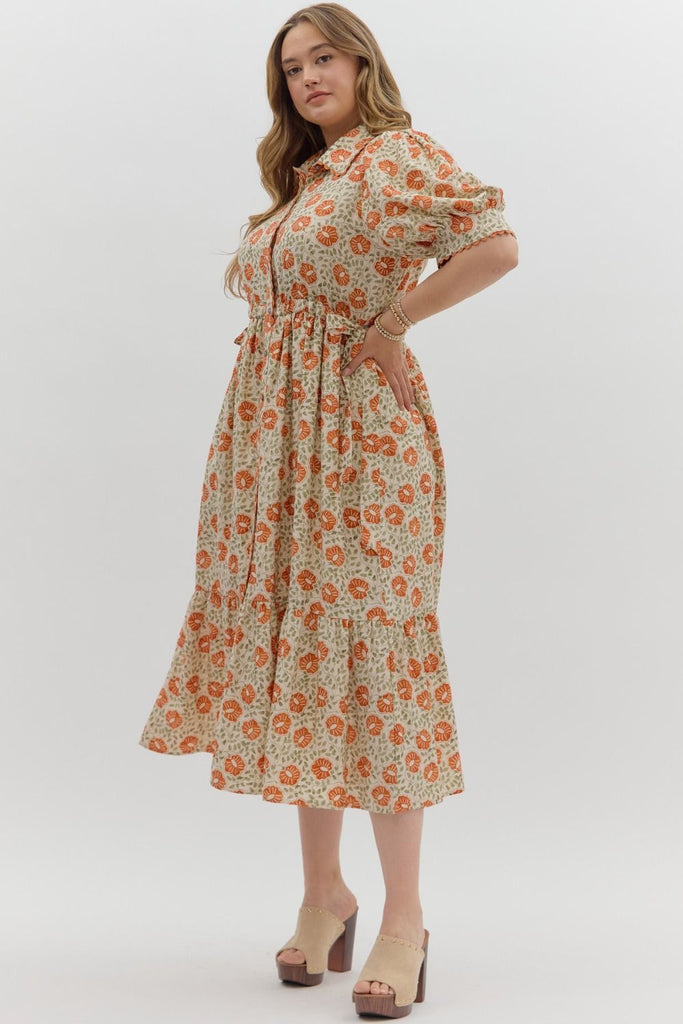 Harvest Midi Dress Clothing Peacocks & Pearls Lexington