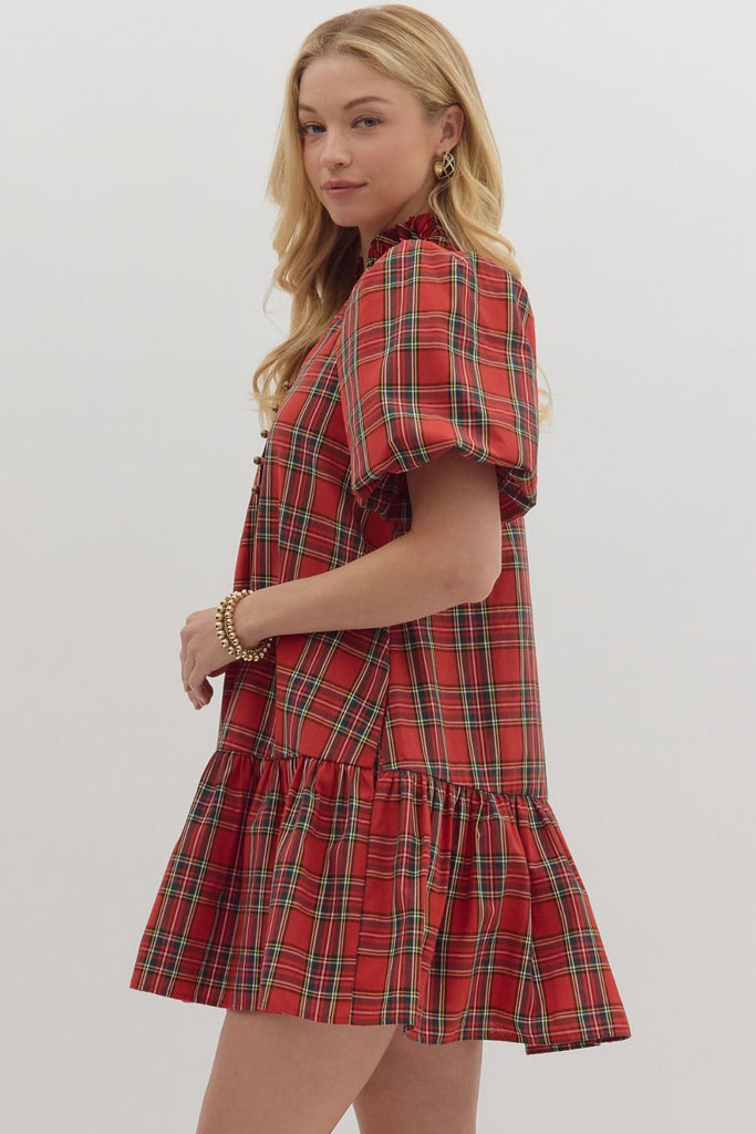 Party In Plaid Dress Clothing Peacocks & Pearls Lexington