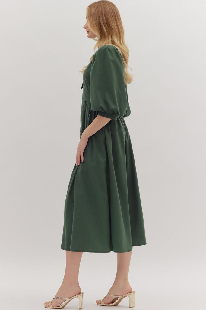 Under The Oaks Midi Dress Clothing Peacocks & Pearls Lexington