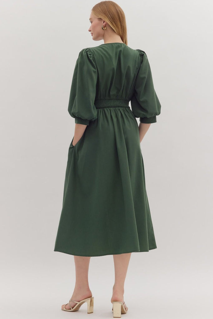 Under The Oaks Midi Dress Clothing Peacocks & Pearls Lexington