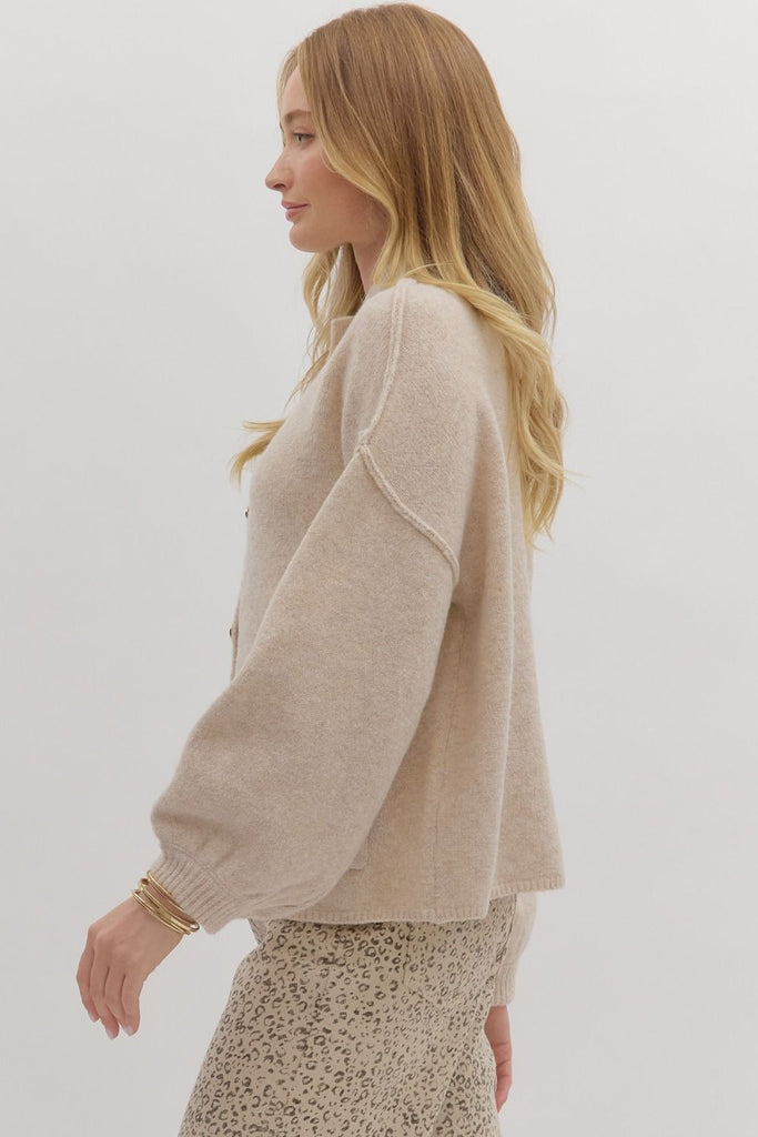 The Gilded Knit Cardigan Clothing Peacocks & Pearls Lexington