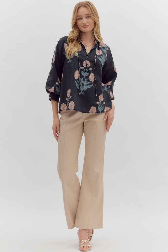 The Hydrangea Eclipse Top Clothing Peacocks & Pearls Lexington