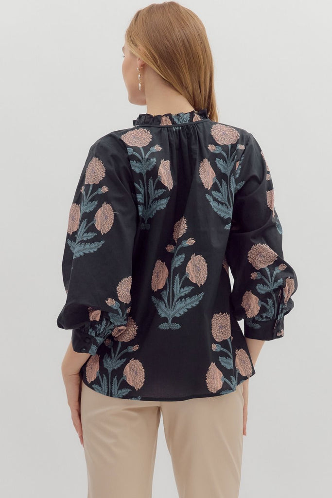 The Hydrangea Eclipse Top Clothing Peacocks & Pearls Lexington