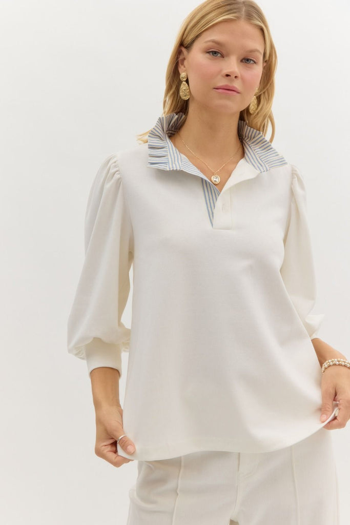 A Nantucket Outing Top Clothing Peacocks & Pearls Lexington Ivory S